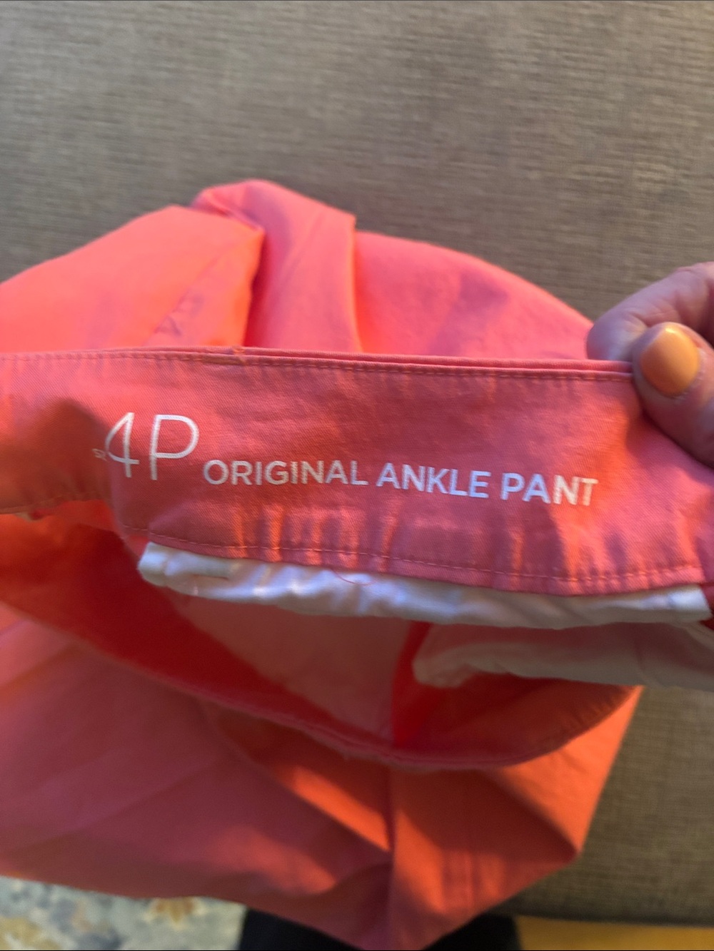 LOFT Coral Pink Cropped Ankle Pants - Picture 5 of 6